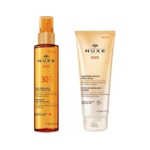 Nuxe Bronzlaştırıcı Yüz Ve Vücut Yağı Spf30 150 ML + Güneş Sonrası Nemlendirici Saç Ve Vücut Şampuan