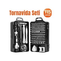 Profesyonel 115 Parça Tornavida Seti Telefon Tablet Elektronik Ürün Tamir Bakım Tornavida Seti