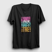 Presmono Unisex Uno Dos Tre Green Day T-shirt Siyah