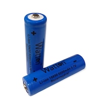 Watton 18650 3.7 V 5200ma Şarj Edilebilir Pil (Adet El Feneri Pili) Aa