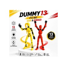 Dummy 13 2 Li Set Sarı & Kırmızı 3d 13 Cm Figür Koleksiyon Oyuncak Seti
