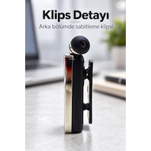 Klipsli Bluetooth Kulaklık Şarj Kablolu Ve Yedek Uçlu - Lisinya