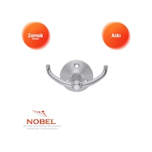 Fonksi Yonel Askı, Metal Vestiyer Askısı, 59 Gr, Dolap Ve Duvar Askılığı, Krom Vidalı