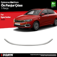 S-dizayn Fiat Egea Sedan Krom Ön Panjur Çıtası 2020 Üzeri Mat Krom
