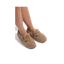 Angel Kadın Peluş Ev Ayakkabısı Bej 37/41 Bej Angel Kadın Peluş Ev Ayakkabısı Bej 37/41 Bej