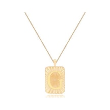 Diamond Line-Gülaylar - Sarı Altın 14 Ayar Harf Kolye N11.25167