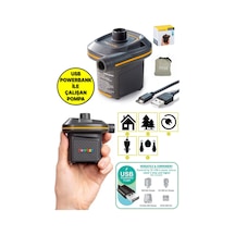 Usb Girişli Çoklu Enerji Çıkışlı Ev Kamp Portatif Mini Yatak Havuz Şişirme Pompası
