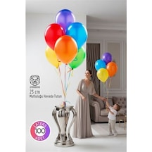 Zenvac Premium Serisi 23 Cm Mat Lateks Balon Seti 100 Lü Profesyonel Etkinlik Paketi Zenvac29