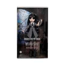 Üniforması İle Wednesday Addams Figürü Ve El Figürü Açık Mavi