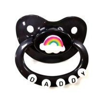 Ddlg Kız Bebek Özelleştirilmiş Büyük Boy Silikon Yetişkin Boyutu Emzik Küçük Uzay Daddys Kız Prenses Baba Dom Şeffaf