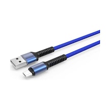 Zore Ls63 Micro Usb Kablo-Mavi