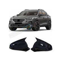 Cupra Formentor 2022-2024 Uyumlu Ayna Kapağı İthal Yarasa Pianoblack Parlak Siyah Abs Plastik