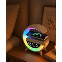 Hubrendy Tekno Rgb Işıklı Bluetooth Hoparlör Tf Kart Ve Fm Destekli Kablosuz Ses Sistemi