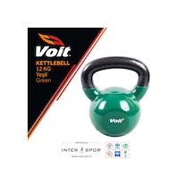 Voit Vinyl Kettlebell 12 KG Yeşil