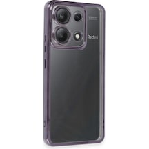 Xiaomi Poco X6 Kılıf Razer Lensli Silikon - Mor -