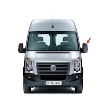 VW Crafter 2006-2016 Sol Dış Dikiz Ayna Camı Elk Büyük 2E0857587A