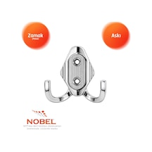Has Askı, Metal Vestiyer Askısı, 14 Gr, Dolap Ve Duvar Askılığı, Krom Vidalı