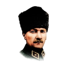 Atatürk Araba Sticker Yapıştırması 18cm ve 7Cm 2 Adet md2
