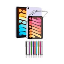 Apple Ipad Mini 7 2024 /mini 6.nesil 2021 8.3 Inç Şeffaf Silikon Kılıf Nano Ekran Koruyucu Kalem