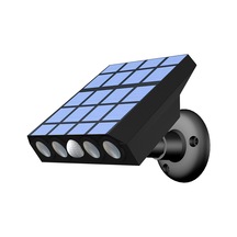 Sahte Güvenlik Kamera Şekli Led Güvenlik Işığı Güneş Enerjili Çim Işıkları Pır Hareket Sensörü Sıcak Sıcak Beyaz