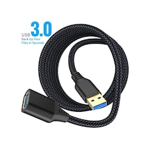 Oldfriend 1 Adet Usb 3.0 Uzatma Kablosu 16ft Siyah 5gbps Type A Erkek Kadın