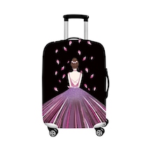 Kalın Romantik Tasarım Seyahat Bavul Koruyucu Kapak Bagaj Çantası Seyahat Aksesuarı Elastik Polyester Bagaj Tozluk