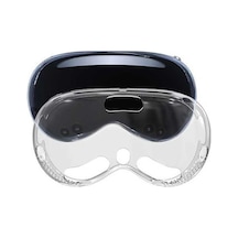 Pazly Vision Pro Kılıf İçin Cilt Dostu Tpu Kapak Koruyucu Kabuk Vr Aksesuarları - Şeffaf Siyah Şeffaf Siyah