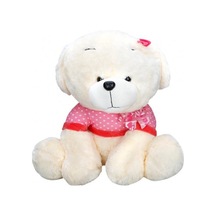 Peluş Oturan Köpek 55 Cm. - Pembe