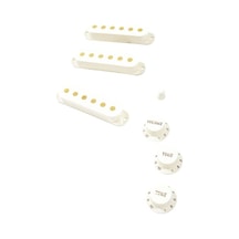 Fender Pure Vintage 60s Stratocaster Vintage White Manyetik Kapağı Aksesuar Kiti
