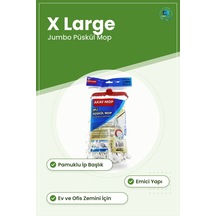 İpli Püskül Mop X Large Jumbo Pamuklu Paspas Ev Ofis Temizlik Emi