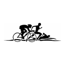 Triatlon Araba Çıkartmaları Yüzme Bisiklet Koşu 2