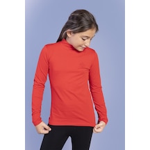 Toontoy Kids Toontoy Kız Çocuk Nakışlı Balıkçı Yaka Okul Tişörtü Lacivert