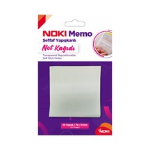 Noki Yapışkanlı Not Kağıdı Memo 50 Yp 75x75 Şeffaf 12300