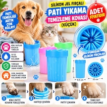 Silikon Jel Fırçalı Kedi Köpek Pati Ayak Yıkama Temizleme Kovası Küçük Adet Fiyatıdır