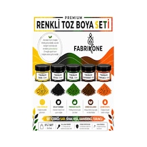 5'li Set Premium Parafin Soya Wax Toz Mum Boyası Hobi Seti - 5 Cc Sarı, Siyah, Yeşil, Kahverengi, Turuncu Bkfab5srsykht5g Karışık