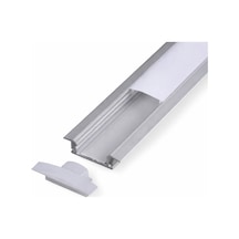 Sıva Altı Alüminyum Led Profil Kanal 11x14mm 2mt. Aydınlatma Dekoratif Şerit Kanalı Armatür Linear Işık Kare Kasa