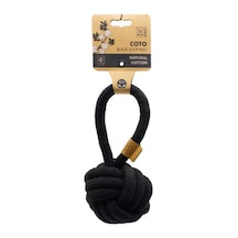 M-pets M-pets Çekmeli Örgü Köpek Top Oyuncağı 11 Cm Siyah
