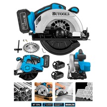 Butools ST-26 21V Platinum Ahşap Sunta Ağaç Kesme Makinesi Daire Testere Mavi