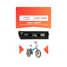 Corelli Quinox Uyumlu 36v 20ah Elektrikli Bisiklet Bataryası Siyah