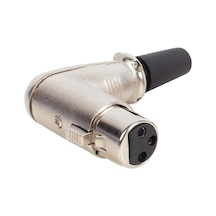 Ayt Canon Fiş Dişi 90 Derece L Tip XLR Jack Fiş