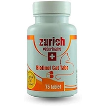 Zurich Kediler için Biotin Tüy Döküm Önleyici Tablet 75'li