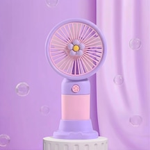 El Tipi Mini Fan, 250mah Batarya, Usb Şarj Edilebilir, Doğal Rüzgar Özelliği, Taşınabilir Ve Ko