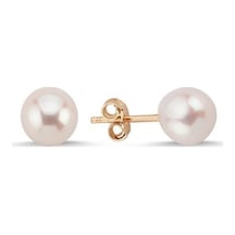8,5 Mm Doğal İnci Top Küpe Rose Rose