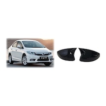 Honda Civic 2012-2015 Ithal Piano Black Batman Yarasa Ayna Kapağı