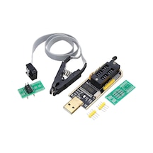 USB Bios Flash EEPROM Programlayıcı CH341A + SOIC8 SOP8 Test Klip