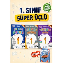 1.sınıf - Üçgen Süper Üçlü Tüm Dersler + Oku Anla + Problemler+hediye Oku Anla Boya