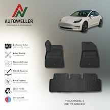 Tesla Model 3 2017 Sonası Uyumlu Havuzlu Oto Paspas