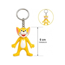 Sevimli Sarı Kedi Figürlü Anahtarlık 6 Cm