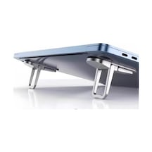 2'li Paket Ayarlanabilir Laptop Standı - 2 Kademeli Ergonomik Yükseltici, Katlanabilir Taşınabi
