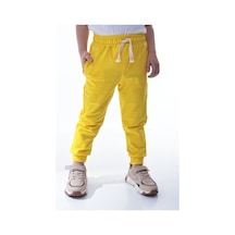 Unisex Çocuk %100 Pamuk Günlük Jogger Eşofman Altı 12 Ay 5 Yaş Sarı